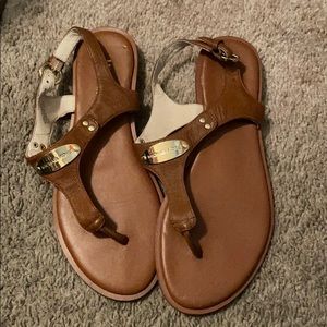 Michael Korea cognac sandals 6.5